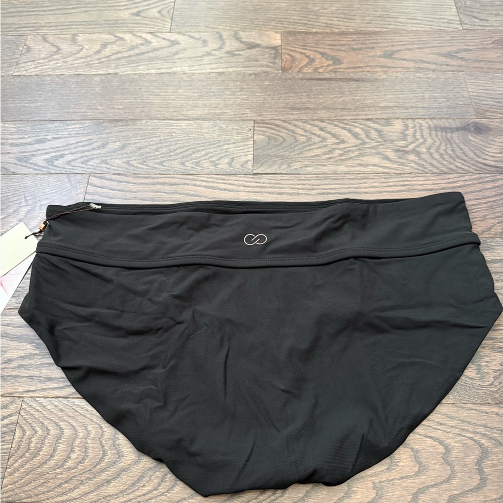 CALIA Women's Black Swim Bottoms with Side Detail - Picture 3 of 4